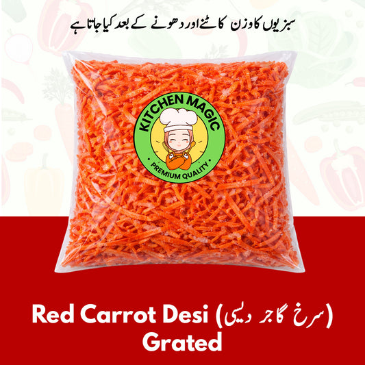 Red Carrot Desi - Grated